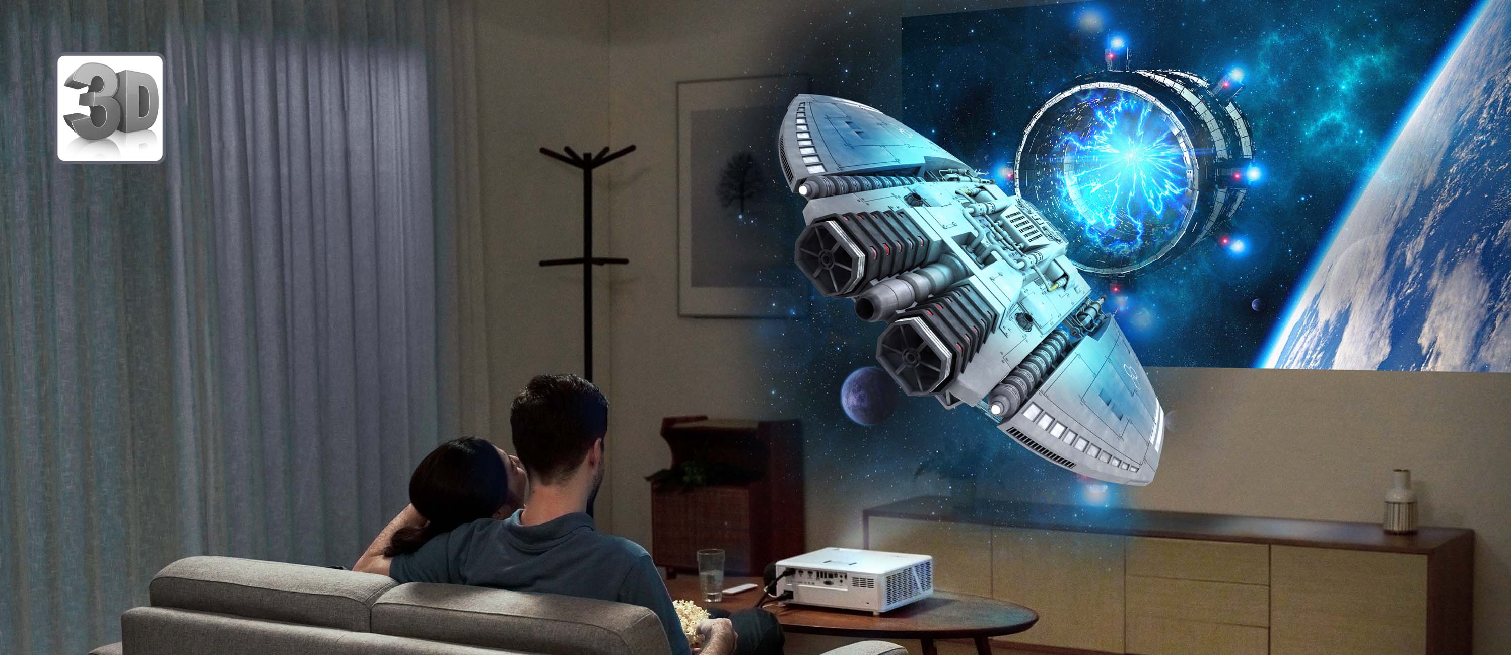 Optoma UHZ50 Smart 4K UHD laser home entertainment projector